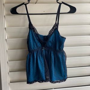 Urban Outfitters Blue Baby Doll Top